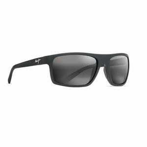 Maui Jim BYRON BAY polarized sunglasses 746-02MR Matte Black Rubber Neutral Gray